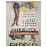 1961 RIDGID Pin-Up Calendar Ridge Tool Co.