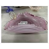 Murano Mid-Century Handled Candy Dish