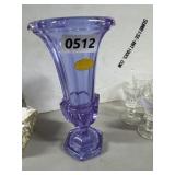 German Purple Lead Crystal Vase, 24% PbO