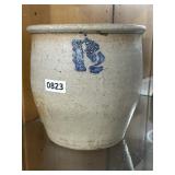 9' Stoneware Crock with Blue Marking