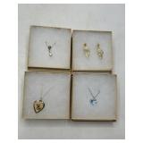 Costume Jewelry Necklaces & Earrings Set