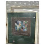 Two Framed Abstract Pictures, Mixed Media