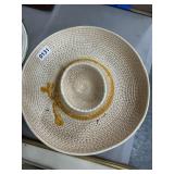 Vintage WPO86 USA Ceramic Sombrero Dish
