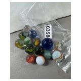 Decorative Glass Marbles, 14 Pieces