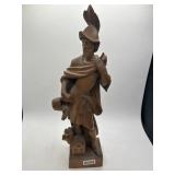 Ernst Huber 18' Wood Carved Figure Berchtesgaden