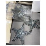 5 Resin Starfish Wall Hanging Art