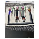 Two Handwoven Rugs, Navajo Yei and Geometric