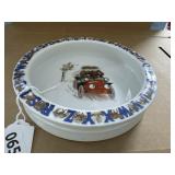 8' Germany Porcelain Bowl, Alphabet Rim, Car Moti