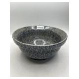 BBP 1974 Blue Spongeware Pottery Bowl 9'