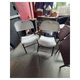 White Folding Plastic Chairs, Made in China