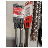 Milwaukee Sledge Chisels & SDS Max Rod Driver Set