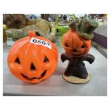 2pc Vintage Halloween Pumpkin Candles