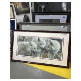 Framed Print of Three Wolves by Carl Brenders