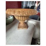 Cast Iron Urn Planter with Fluted Design