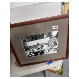 16x20 Framed Vintage Photo Apple Market Scene