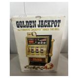 Golden Jackpot Slot Machine Bank in Box