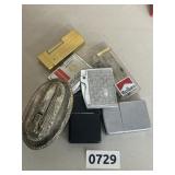 7 Lighters Including Ronson Table Lighter