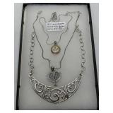 3 Brighton Signed Reversible Pendant Necklaces