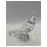 Baccarat Crystal Cardinal Figurine, 5 Inch