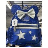Disney Parks Loungefly Blue Sequin Backpack