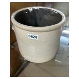 Stoneware Crock with Handles, 8 Inch Diameter