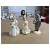 Royal Doulton Bunnykins Wedding Figurines Set of 3