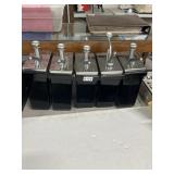 5 Soda Fountain Syrup Dispensers with Pumps