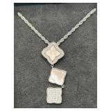 Gary Michaels Sterling Mother of Pearl Necklace