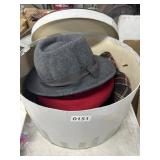 6 Wool and Fabric Hats, Various Brands