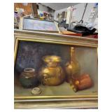 Oil Still Life Painting by MIART, 16x25 Framed