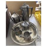 Silver Plate Coffee and Tea Service Set