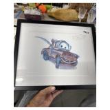 Disney Pixar 'Cars' Mater Art 524/656 Framed