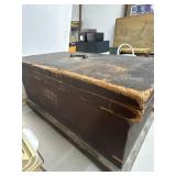Wooden Tool Chest Marked 1871 With Tools