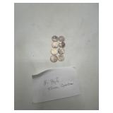 8 US Washington Silver Quarters, 1940s