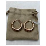 Milor Italy Bronze Hoop Earrings