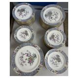 Lenox Ming China Plates Set Floral Pattern