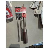 2 Milwaukee SLEDGE Concrete Chisels, SDS Max