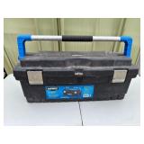 Hart Tool Box with Flashlights & Electrical Lot