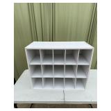 White 15-Compartment Sorting Cubby