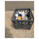Milk Crate with Spray Paint