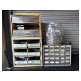 Hardware Storage Cabinets & Loose Screws Lot