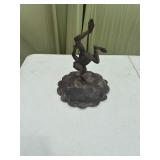 Cast Iron Acrobat Frog Garden Statue