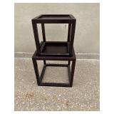 Modern Espresso Finish Wood Nesting Table Set of 2