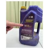 Royal Purple 0W-20 Synthetic Motor Oil Jug (Half)