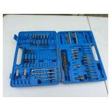 Drill Bit and Screwdriver Bit Set in Blue Case