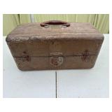 Vintage Metal Cantilever Tool Box & Hardware