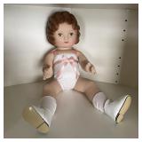 Vintage Composition Baby Doll Curly Auburn Hair