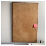 Cork Bulletin Board Wood Frame Large Wall Mount