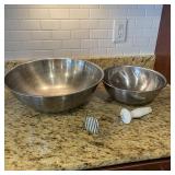 Stainless Steel Mixing Bowls & Masher