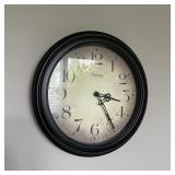 Infinity Black Round Wall Clock Ornate Hands